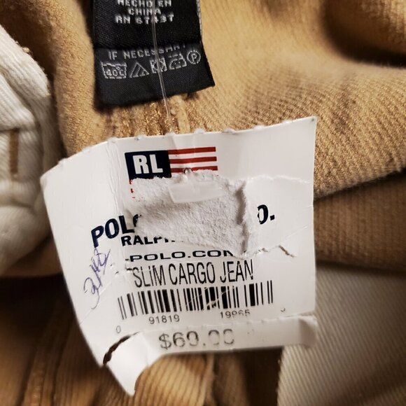Polo Ralph Lauren Lowrise Y2K Cargo  Boho Bootcut Corduroy Womens 8/31  NWT - Picture 4 of 13